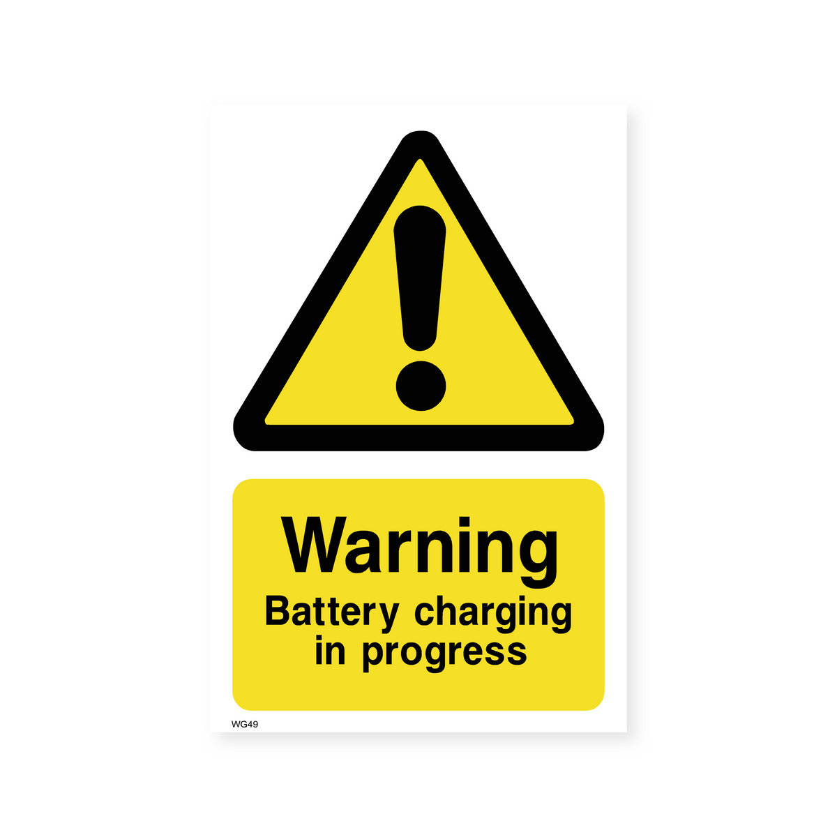 Battery Charging Warning Sign - Safety Notice – Safety Signs & Stickers