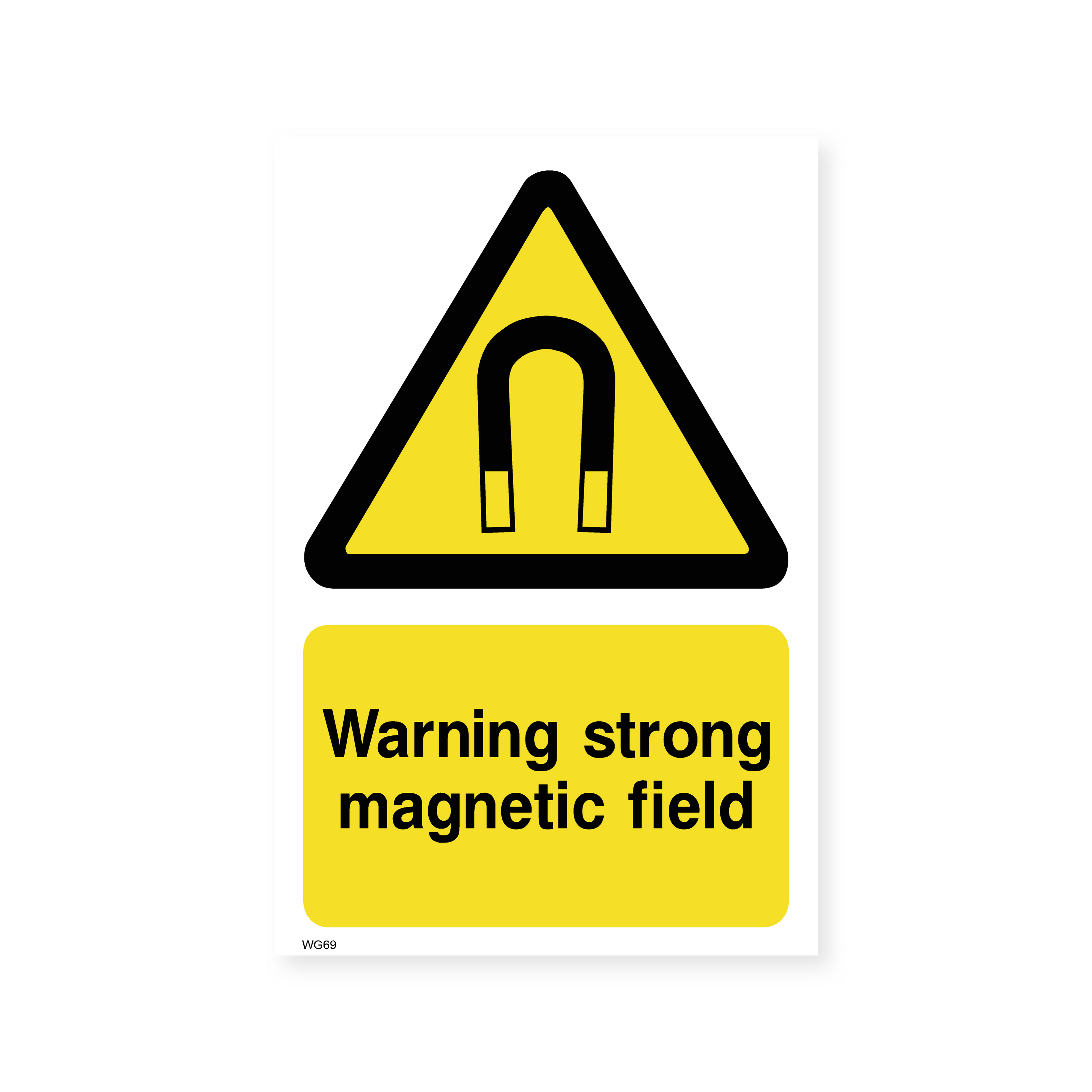 Strong Magnetic Field Warning Sign - Safety Notice – Safety Signs ...